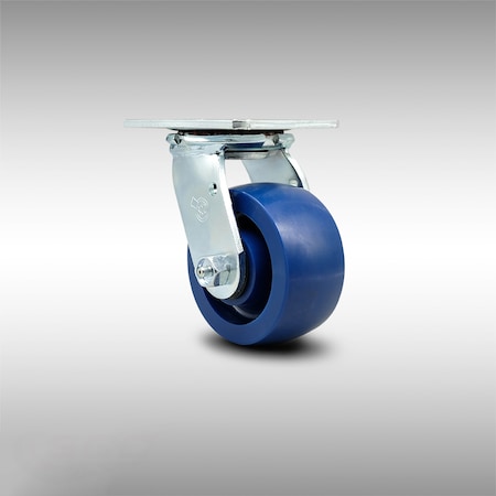 Service Caster 4 Inch Stainless Steel Solid Poly Wheel Swivel Caster with Ball Bearing SCC SCC-SS30S420-SPUB